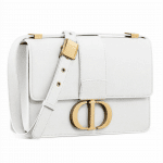 Dior White 30 Montaigne Bag