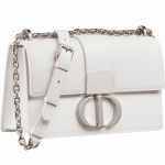 Dior White Montaigne Flap Bag