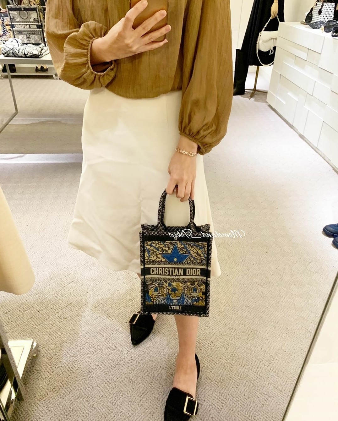 Dior Vertical Mini Book Tote Size View Cruise 2020