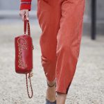 Chanel Red Chained Logo Clutch - Spring 2020