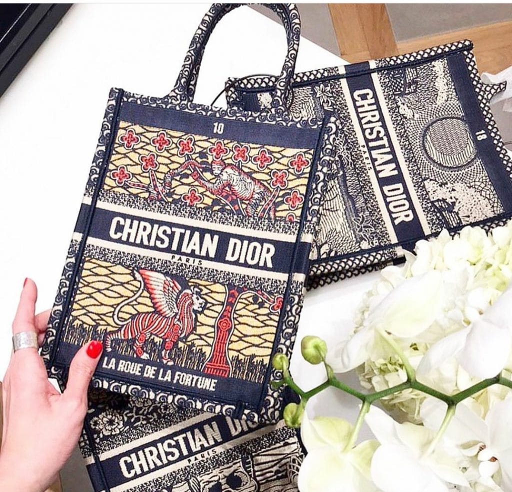 Christian Dior Dior DIOR Book Tote Vertical Navy M1272ZWBA941U LA LUN