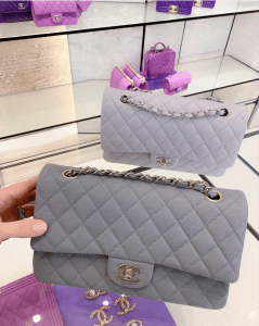 chanel grey tote