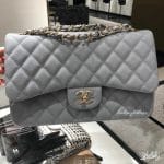 chanel grey caviar bag