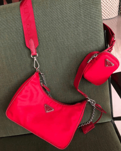 red prada crossbody bag