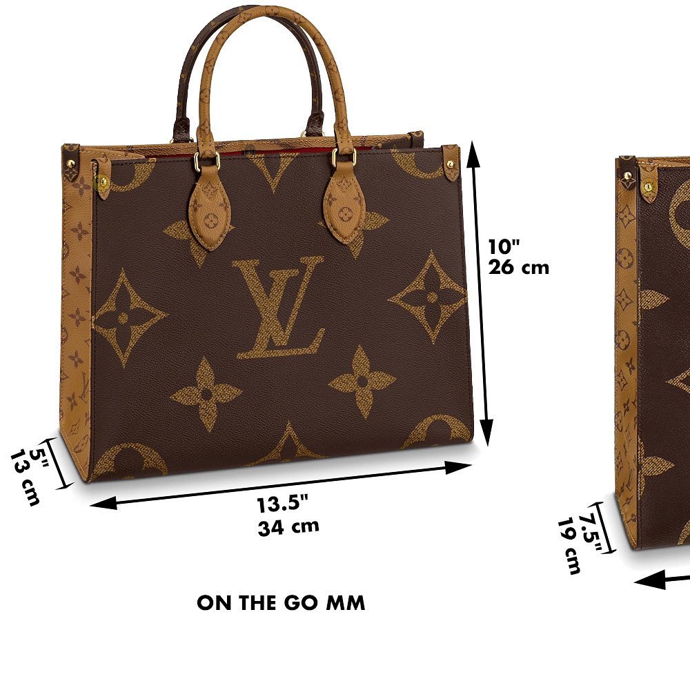 Louis Vuitton OnTheGo tote MM Vs GM Bag Size Comparison