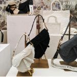 Dior White Canvas Saddle Bag