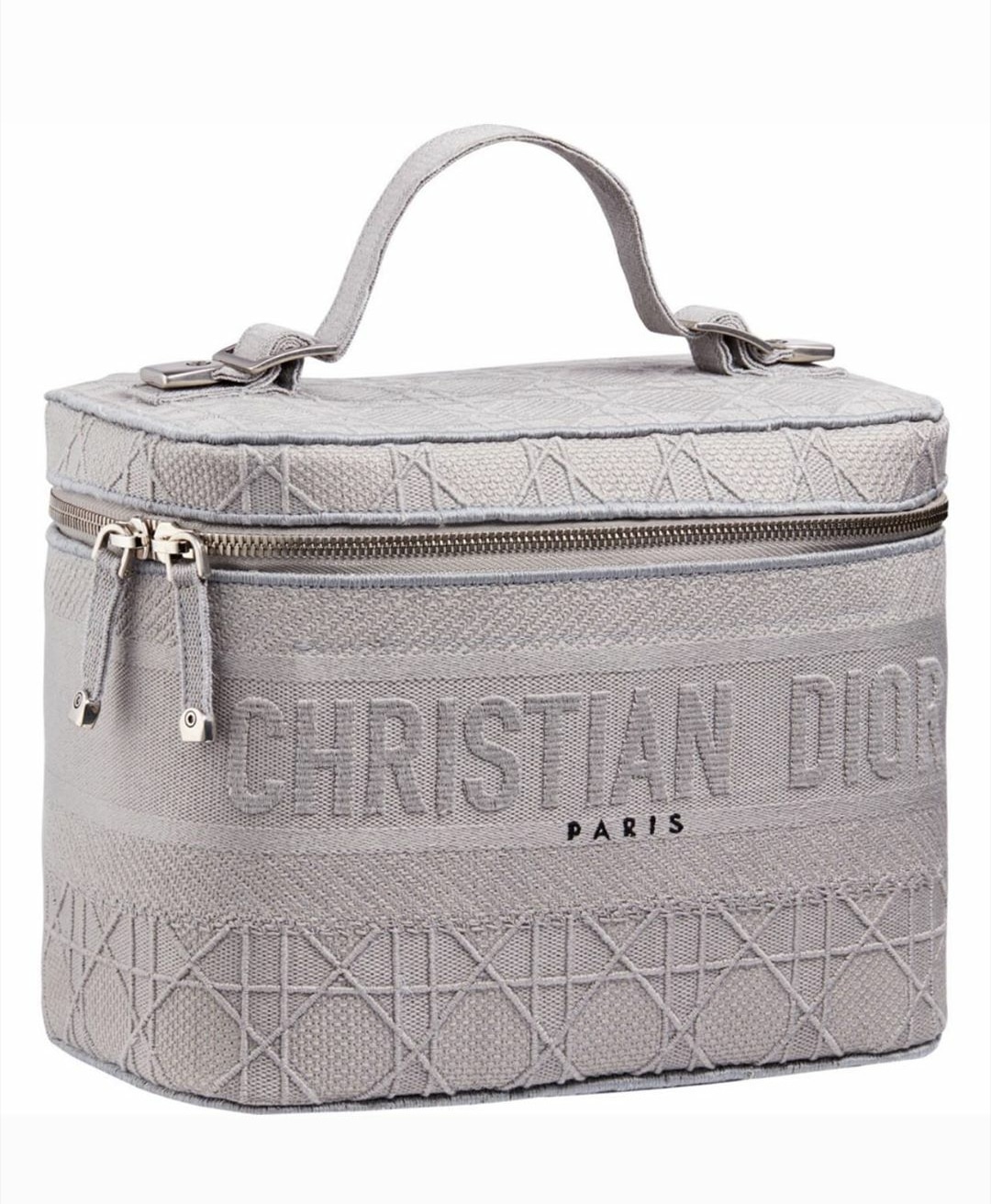 Dior Grey Cannage Vanity Bag