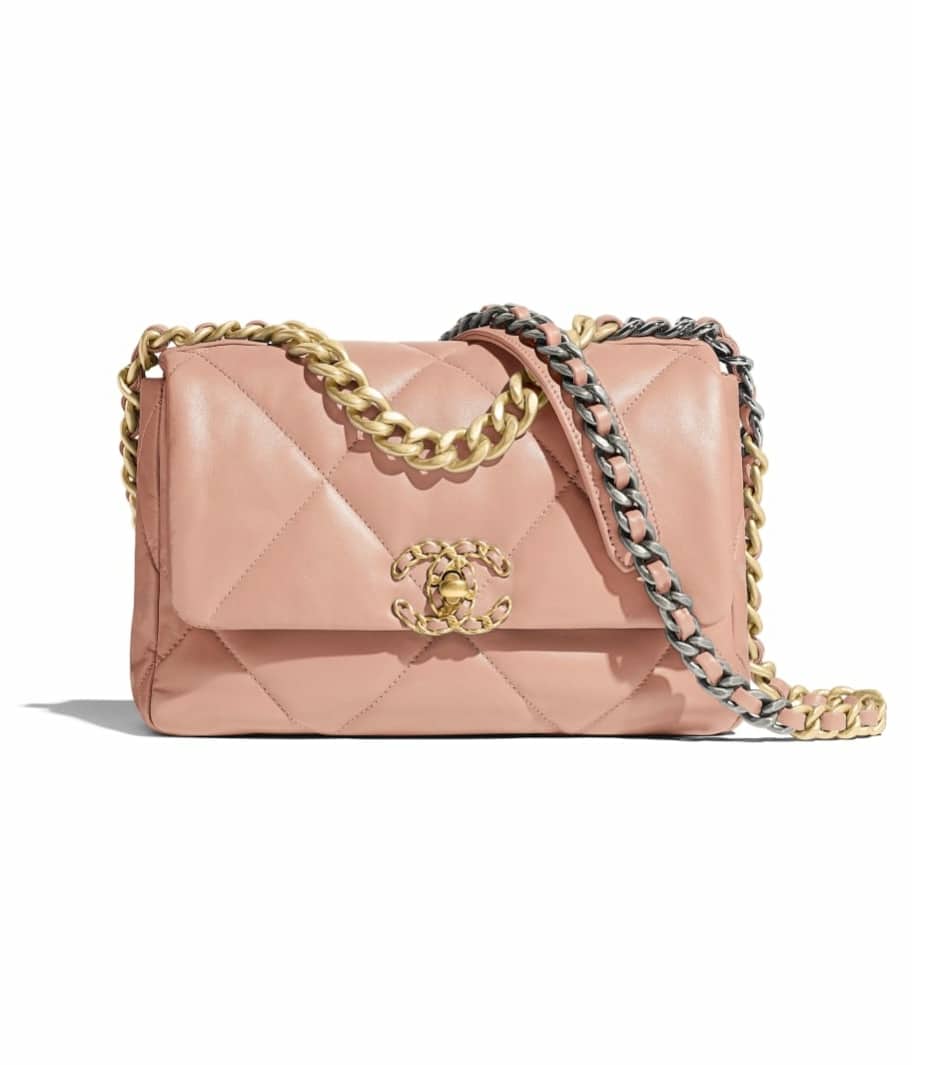 SASOM  bags Chanel 19 Wallet On Chain In Lambskin With With Gold-Silver  Tone & Ruthenium-Finish Metal Light Pink Check the latest price now!