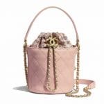 Chanel Pink Drawstring Bag