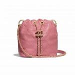 Chanel Pink Drawstring Bag
