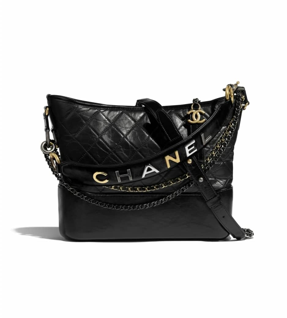 Chanel Large Black Logo Gabrielle Bag