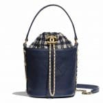 Chanel Blue Drawstring Bag