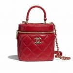 Chanel Red Vanity Case