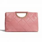 Chanel Pink Shopping Clutch