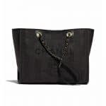 Chanel Black Medium Deauville Bag