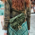 Dior Saddle Velvet Green Bag - Fall 2020