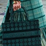 Dior Green Velvet Cannage Book Tote - Fall 2020