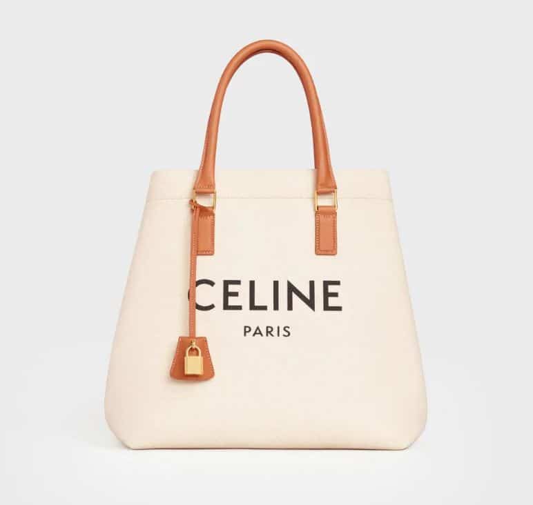 Celine Horizontal Cabas Logo Bag