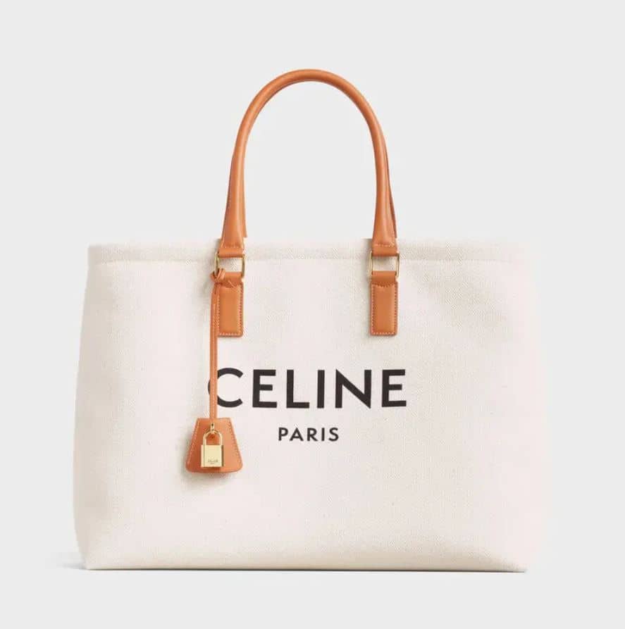 Celine Horizontal Cabas Logo Bag