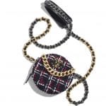 Chanel Navy Blue/White/Red Tweed Chanel 19 Clutch with Chain Bag