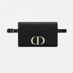 Dior Black 30 Montaigne Calfskin 2-in-1 pouch