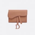 Dior Rose des Vents Saddle Matte Calfskin Pouch Bag