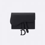 Dior Black Saddle Matte Calfskin Pouch Bag