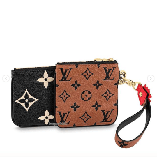 Louis Vuitton, Bags, Authentic Louis Vuitton Monogram Empreinte Lv Crafty Pochette  Trio Pouch