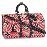 Louis Vuitton Rouge Crafty Keepall 45 Bag 1