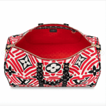 Louis Vuitton Rouge Crafty Keepall 45 Bag 4