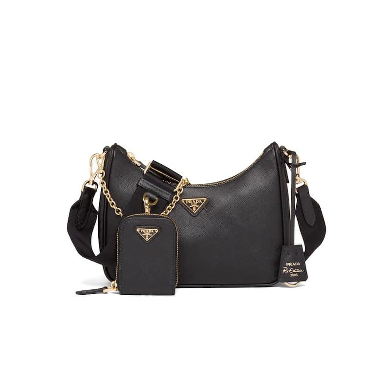 Prada Re-Edition 2005 Shoulder Bag Saffiano Black