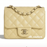 Chanel Beige Mini Classic Flap Bag - Cruise 2021