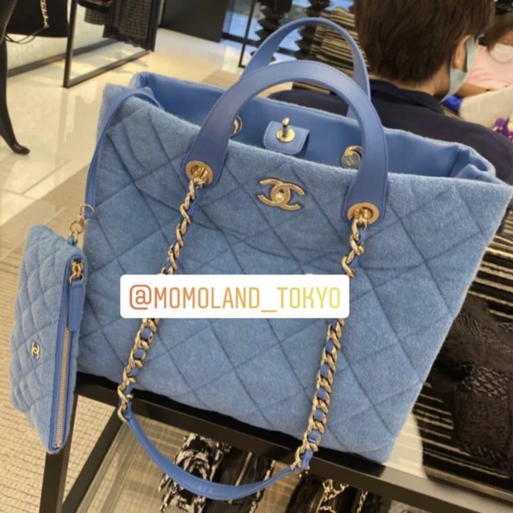 Chanel Blue Coco Beach Shopping Bag 3