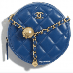 Chanel Blue Pearl Crush Clutch on Chain Bag - Cruise 2021