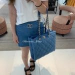 Chanel Blue Coco Beach Shopping Bag