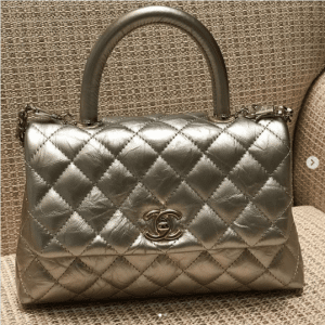Chanel Gold Coco Handle Small Bag