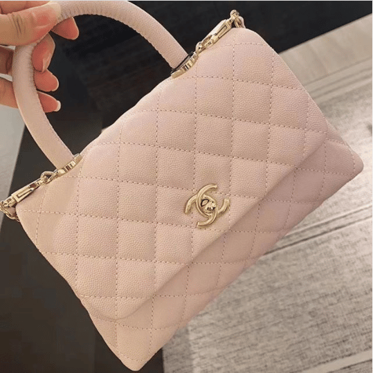 Chanel small/ Mini coco chevron handle bag