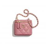 Chanel Pale Pink Mini Vanity with Chain Bag