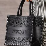 Dior Black Laser Cut Leather Book Tote Bag 2 - Cruise 2021
