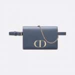 Dior Dark Denim Blue 30 Montaigne 2-in-1 Pouch Bag