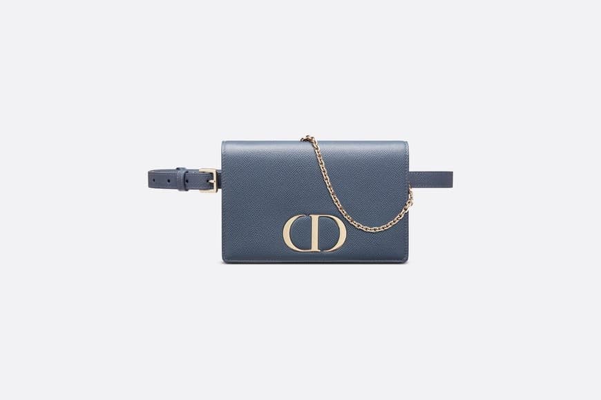 BLACK GOLD Leather CHRISTIAN DIOR MINI HAND PURSE