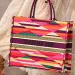 Dior Purple Multicolor Embroidered Book Tote Bag - Cruise 2021