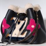 Louis Vuitton Black Shearling/Calfskin Drawstring Bag - Cruise 2021