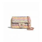 Chanel Multicolor Knit Small Flap Bag