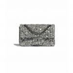 Chanel Silver/Black/Gold Tweed and Sequins 2.55 Reissue Bag