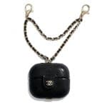 Chanel Black AirPod Holder