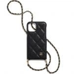 Chanel Black iPhone 11 Pro Case with Chain