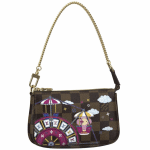 Louis Vuitton Monogram Canvas/Ferris Wheel Christmas Animation Mini Pochette Bag