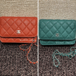 Chanel Red and Green Mini WOC