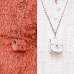 Chanel Coral and White AirPod Holders